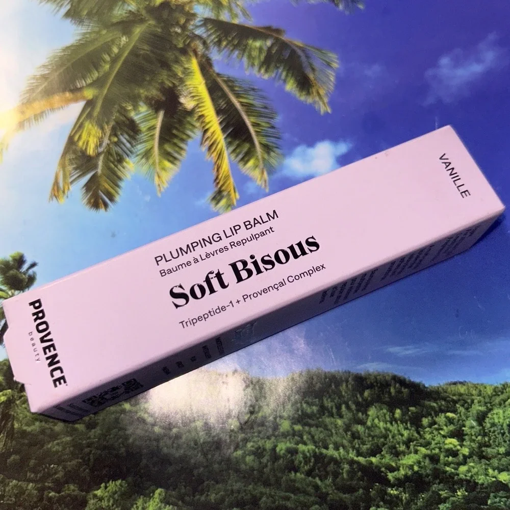 Provence Beauty Soft Bisous Plumping Lip Balm Vanille Clear New Tripeptide-1